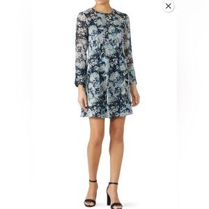 Club Monaco Delaynee Long Sleeve 100% Silk Dress Size 00